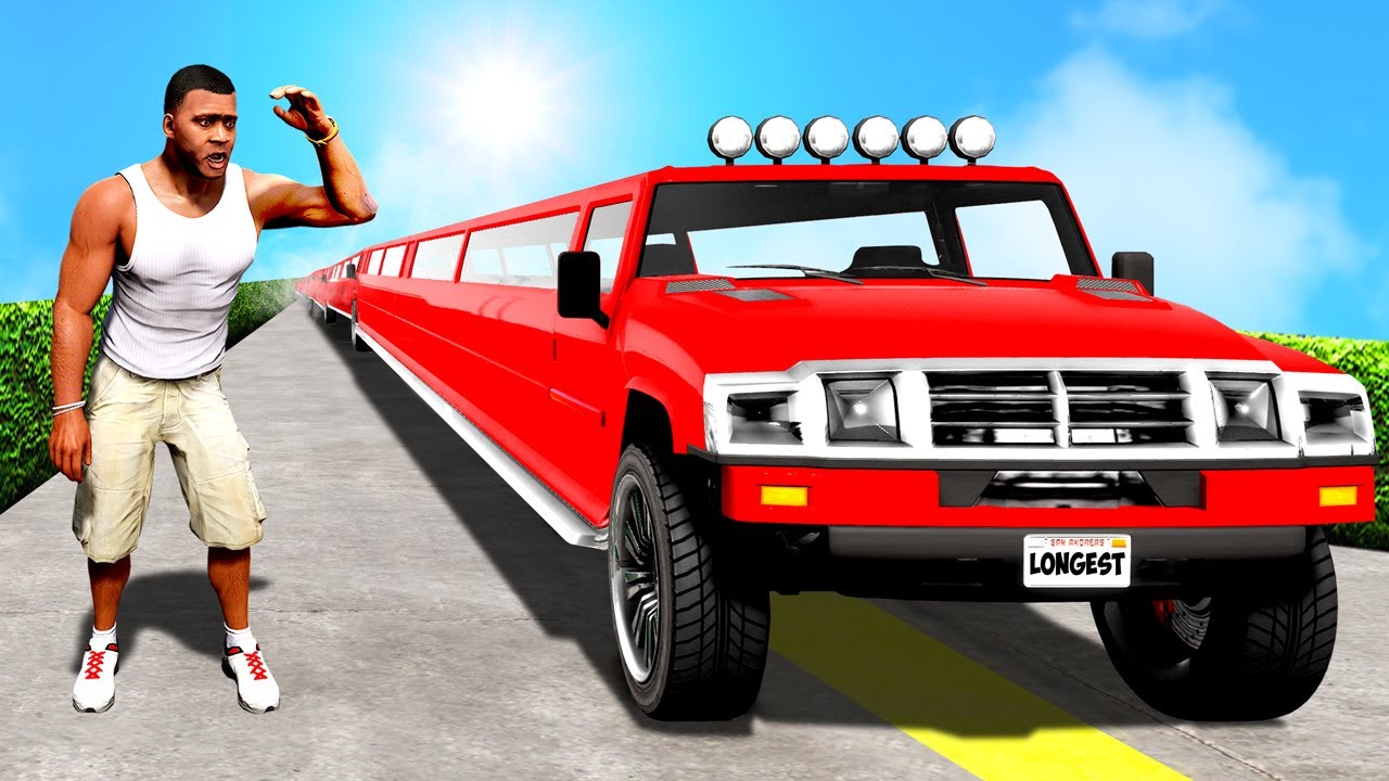 Collecting WORLD'S LONGEST CARS in GTA 5!