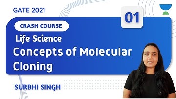03:00 PM - GATE 2021 | Life Science by Surbhi Singh | Concepts of Molecular Cloning