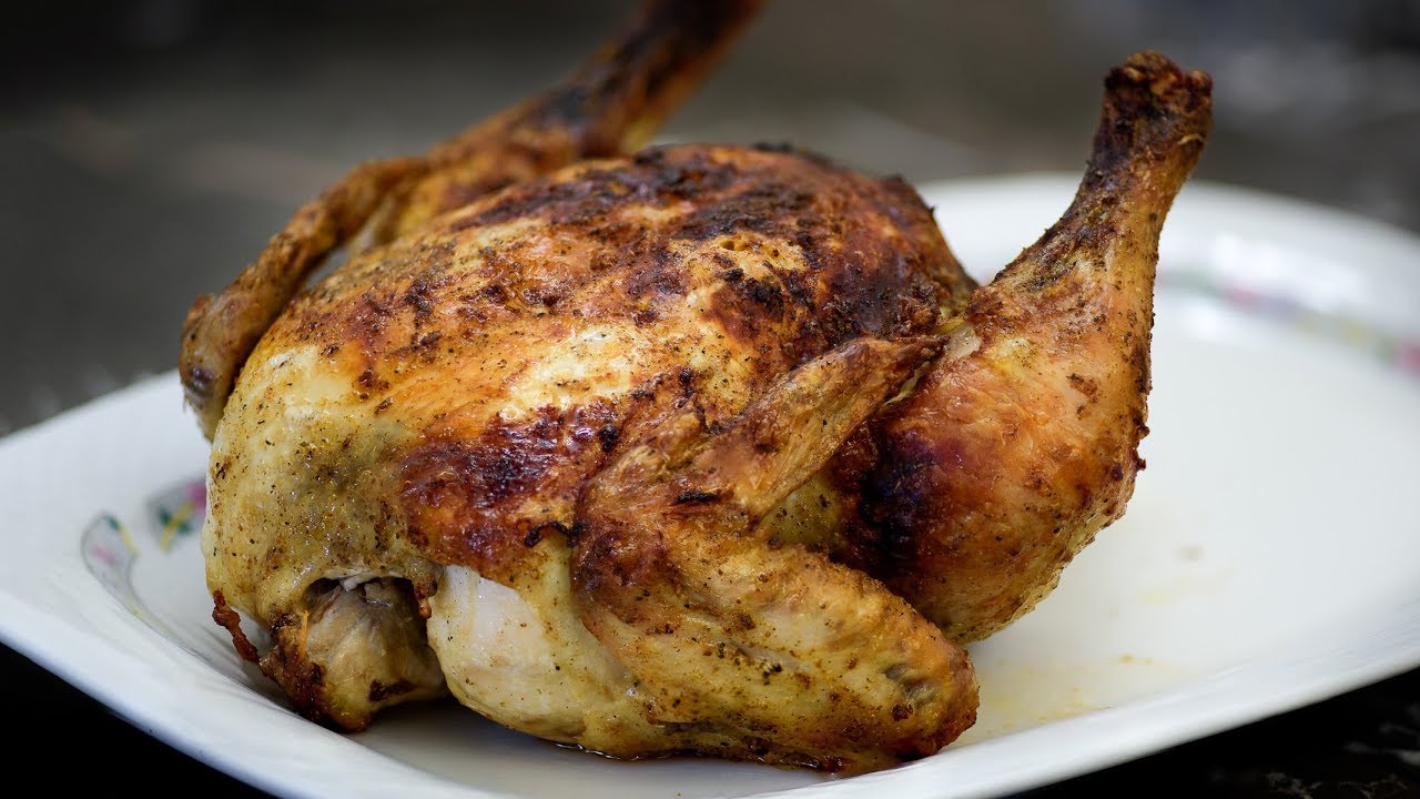 Pollo asado en freidora de aire, Receta