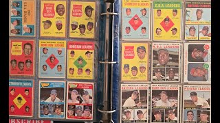 VINTAGE 1960'S BASEBALL CARD MYSTERY BINDER RC HOF LOADED WITH STARS MANTLE MAYS KOUFAX AARON