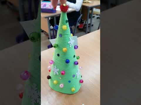 ёлочка из ниток