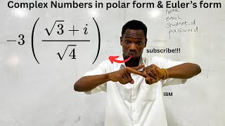 Converting Complex Number from rectangular form into Polar form & Euler's form or Exponential form