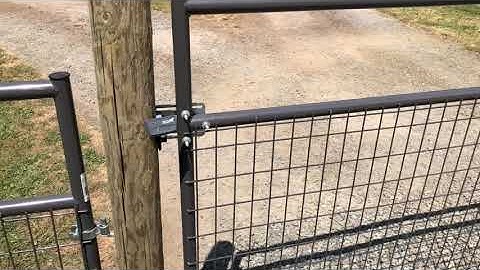 Finished installing Mighty Mule automatic gate opener