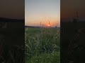 Sunset over the fields