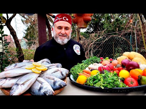 📣 My Family&rsquo;s Favorite Dish ❗ Sea Bream Recipe 🐟 with subtitles ✏️ ASMR cooking Turkish food