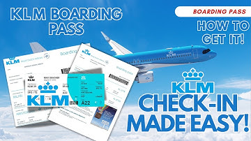How To Check In For KLM Airlines   KLM Royal Dutch Airlines   Boarding Pass Download  Web Check In