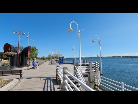 Sault Ste. Marie Waterfront Boardwalk 4K Canada Travel vlog