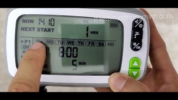 Hướng dẫn cài đặt lắp đặt bộ van nước hẹn giờ tưới cây tự động dùng pin Malee ML-0608 thái lan