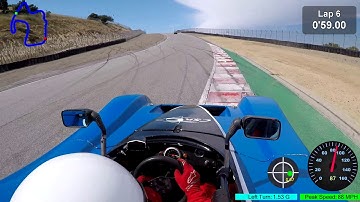 Spec Racer Ford, 1:45.3s Qualifying lap at Laguna Seca