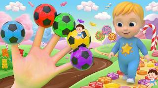 Learn Colors Finger Family &amp; Magic Balls  Kids Song School