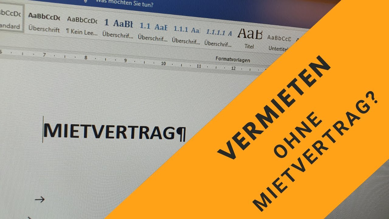 Mieten ohne Mietvertrag