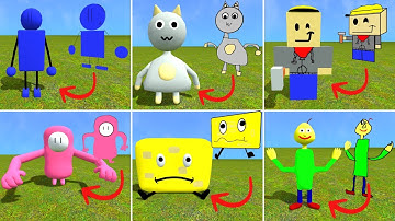 2D Vs 3D NEW UPDATE RANDOM 3D SANIC CLONES MEMES NEXTBOT IN Garry