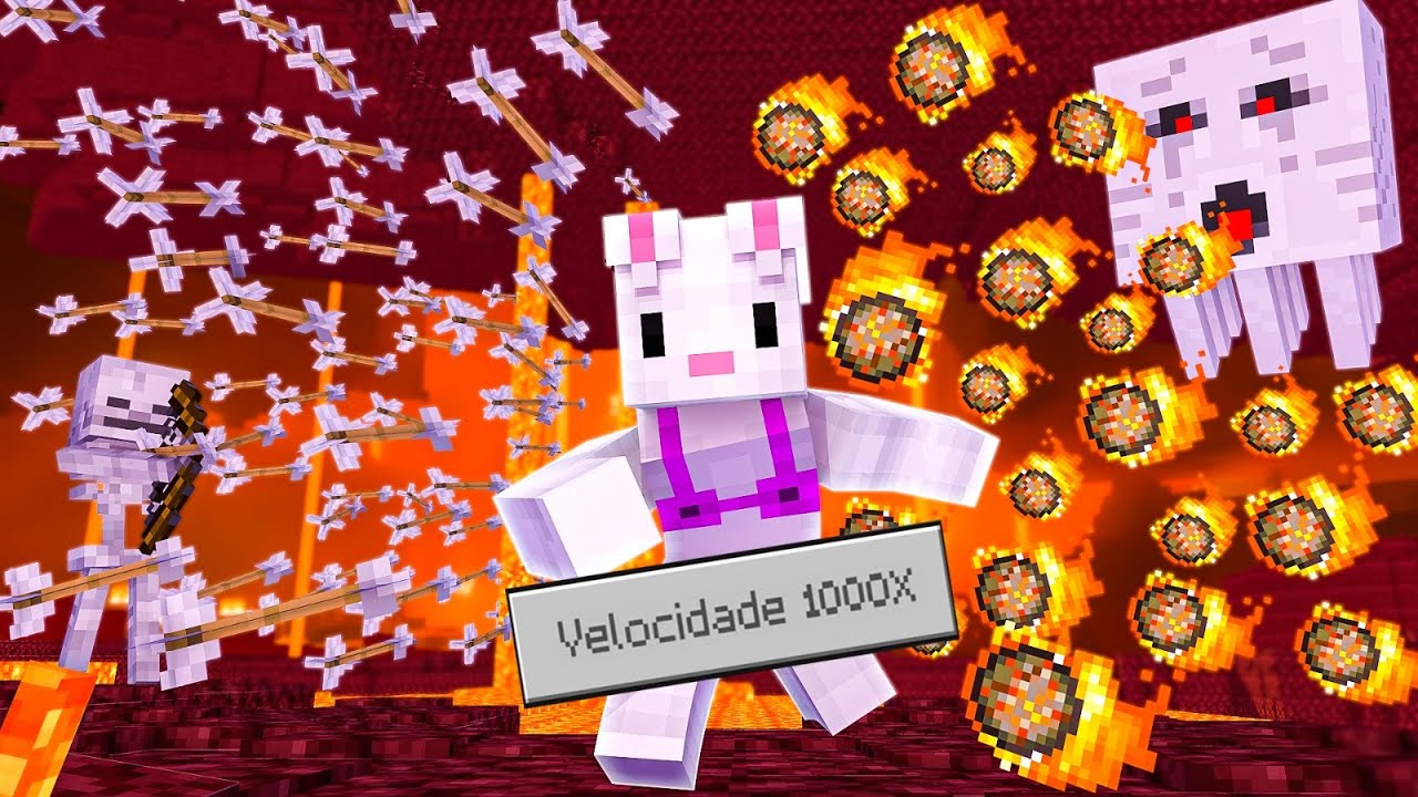 Minecraft mas TUDO É 1000X ACELERADO (nunca faça isso kkkkkkkkkkk)