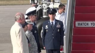 President of the United States flies into Joint Base Cape Cod Aug 07 2015