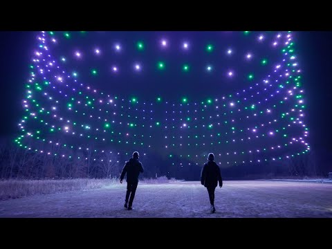 500 Drone Light Show  Firefly Drone Shows 