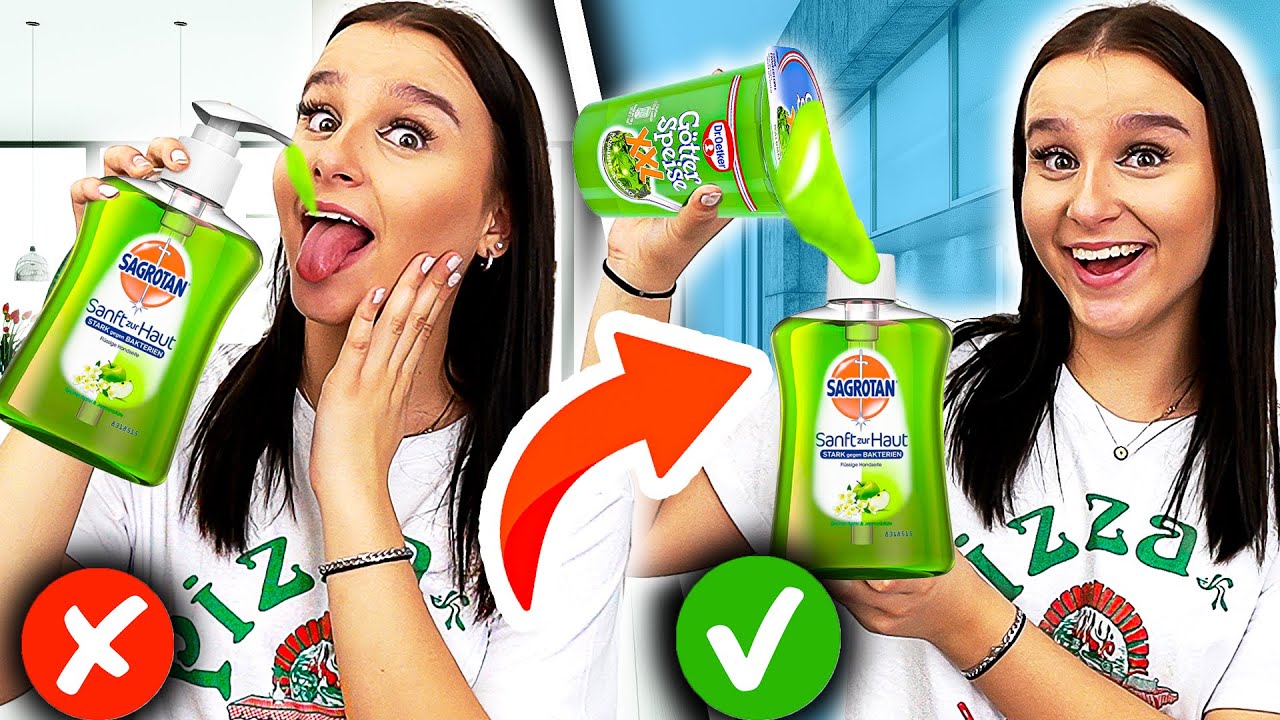 1 Tag lang Schwester mit FAKE ESSEN pranken ! 😳🧼 (Teil 9) - Celina