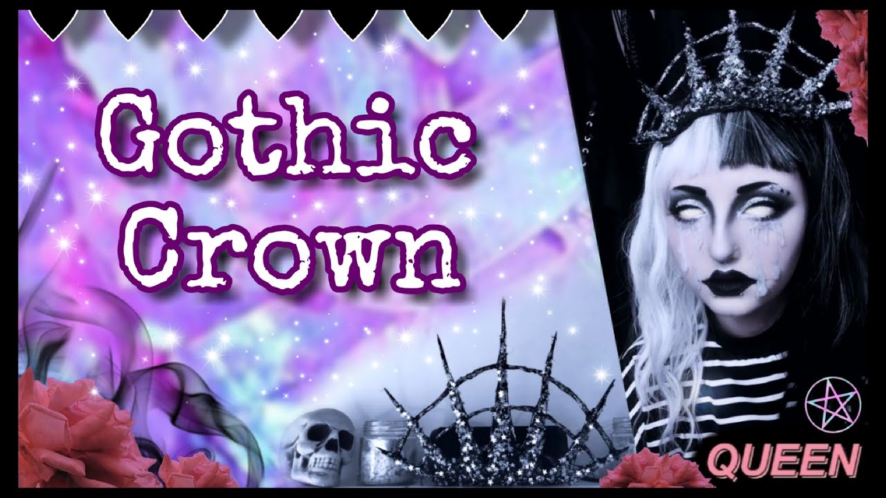GOTHIC CROWN - hot glue crafts tutorial series