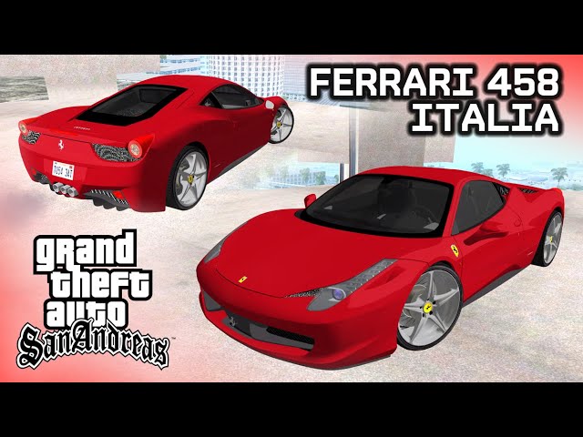 Ferrari 458 Italia Black para GTA San Andreas