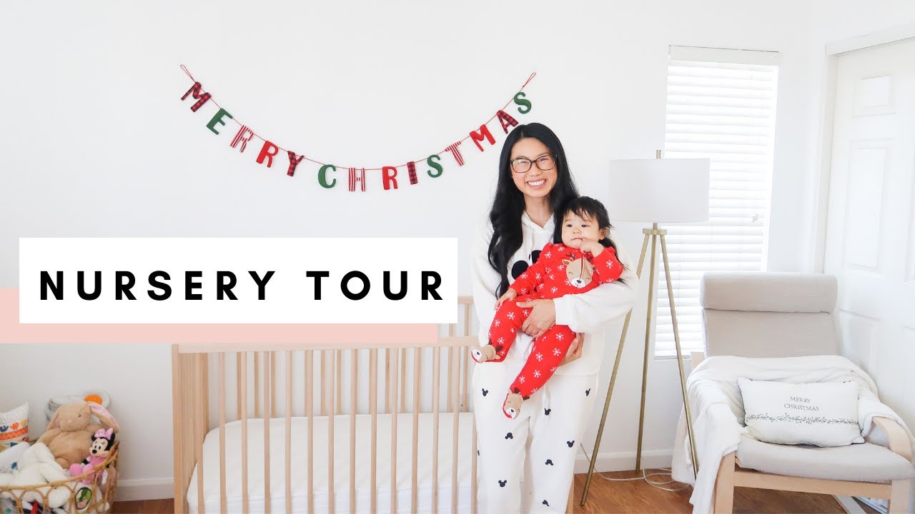 Gender Neutral & Natural Baby Girl Nursery Tour 2020 | Target & IKEA - YouTube