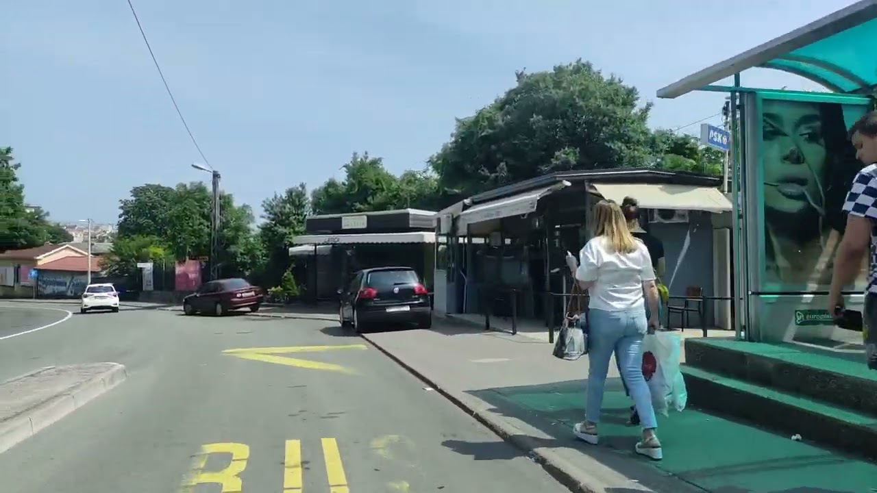 CROATIA,RIJEKA  BUS LINE 2  SRDOČI - TRSAT