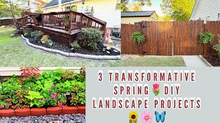 3 Transformative Spring 🌼 DIY Landscape Projects