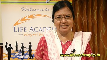 Testimonial of Prathiba for Experiential Learning Program by Life Academy