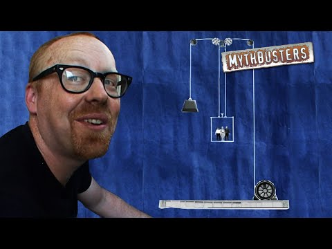 Elevator Free Fall! Can Jumping at the Last Second Save You? | MythBusters