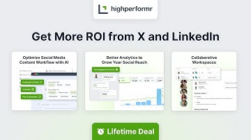 Highperformr Lifetime Deal - AI-native LinkedIn and X (Twitter) management platform