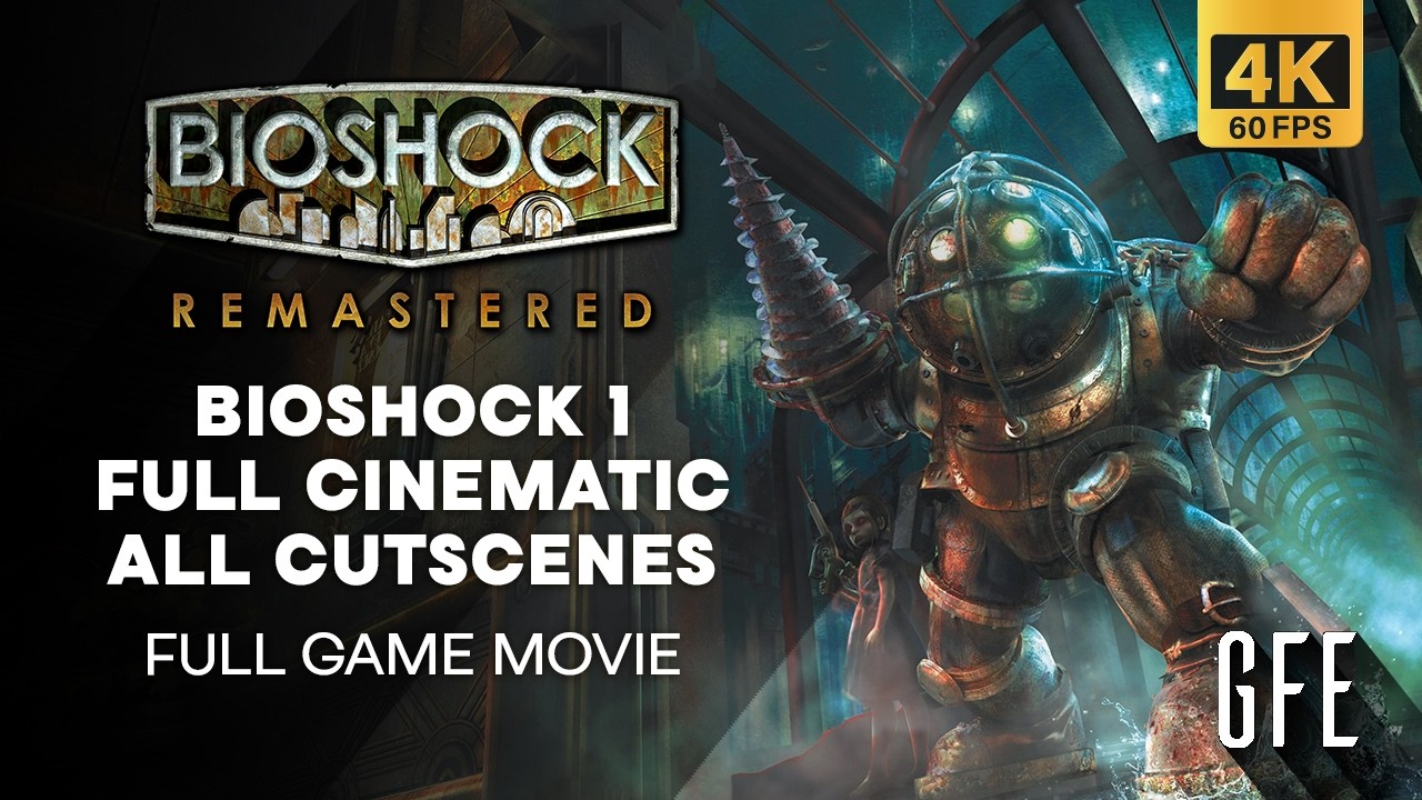 BioShock 1 Remastered - All Cutscenes | Full Game Movie