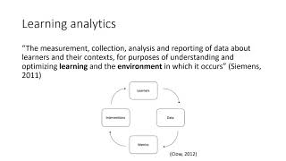 ASCILITE LA-SIG webinar: The Learning in Learning Analytics