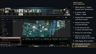 Full Import quests into TarkovQuestie using Screenshots Guide