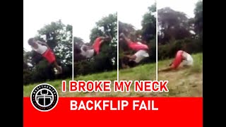 Backflip 360 Progression ( Fail )| Broken neck | Bodythenics