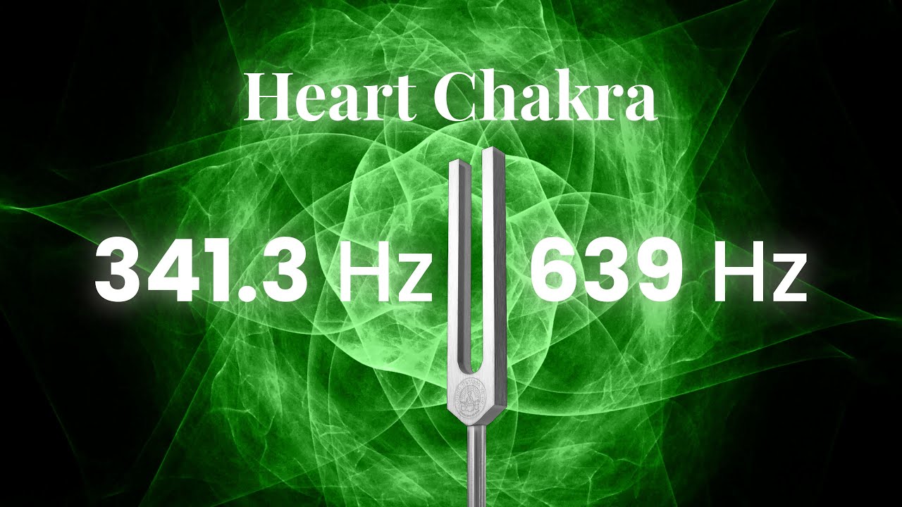Heart Chakra Sound Meditation | 639 Hz & 341.3 Hz Tuning Forks for Love and Balance