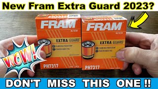Old Fram Extra Guard PH7317 Oil Filter vs. New Fram Extra Guard PH7317 Oil Filter Comparison