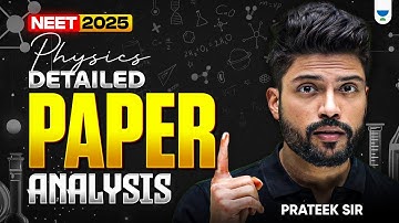 NEET 2025 Physics paper discussion by Prateek Jain sir 😱 #Neet2025