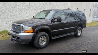 4K Review 2001 Ford Excursion 4WD 7.3L Powerstroke Turbo Diesel Virtual Test-Drive & Walk-around by Cars Trucks Buses 1,074 views 3 months ago 18 minutes