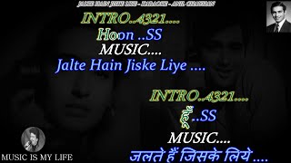 Jalte Hain Jiske Liye Karaoke With Scrolling Lyrics Eng. & हिंदी