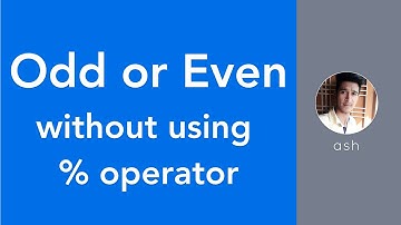 Whether a number is Even or Odd without using % (modulus) Operator in C Language | in Hindi