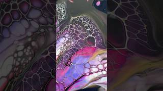 Pink & purple hide & reveal. #abstractart #fluidart #cellart #kimjamesonart