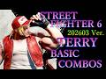【202603ver】ストリートファイター6 テリー 基本 コンボ【 STREET FIGHTER 6 TERRY BASIC COMBOS 】