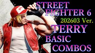 【202603ver】ストリートファイター6 テリー 基本 コンボ【 STREET FIGHTER 6 TERRY BASIC COMBOS 】