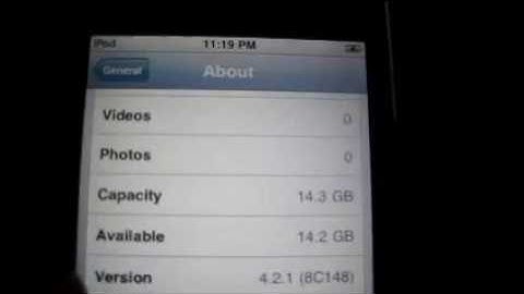 Easy Jailbreak Ipod touch 2g with 4.2.1 using GREENPOISON