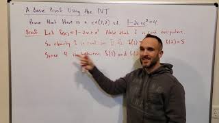 A Basic Proof Using the Intermediate Value Theorem