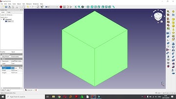 FreeCad 0.18 Create Cube