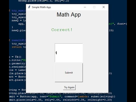 Simple Math App using Python - YouTube