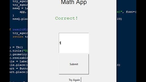Simple Math App using Python