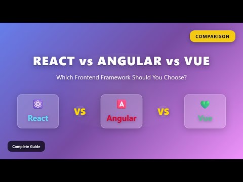 React vs Angular vs Vue: 2025 Frontend Framework Comparison for Beginners