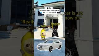 CAT MEMES🐱 Me when receiving the old car from Dad #catmemes #relatable #relationship