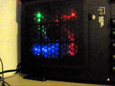 Thermaltake Level 10 GT case lights - YouTube