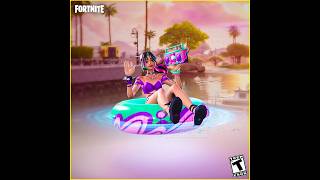 *New* Fortnite Lazy Lounger Emote With Sand Witch Helsie Skin 1 Hour Version! 😍🔥 4K UHD